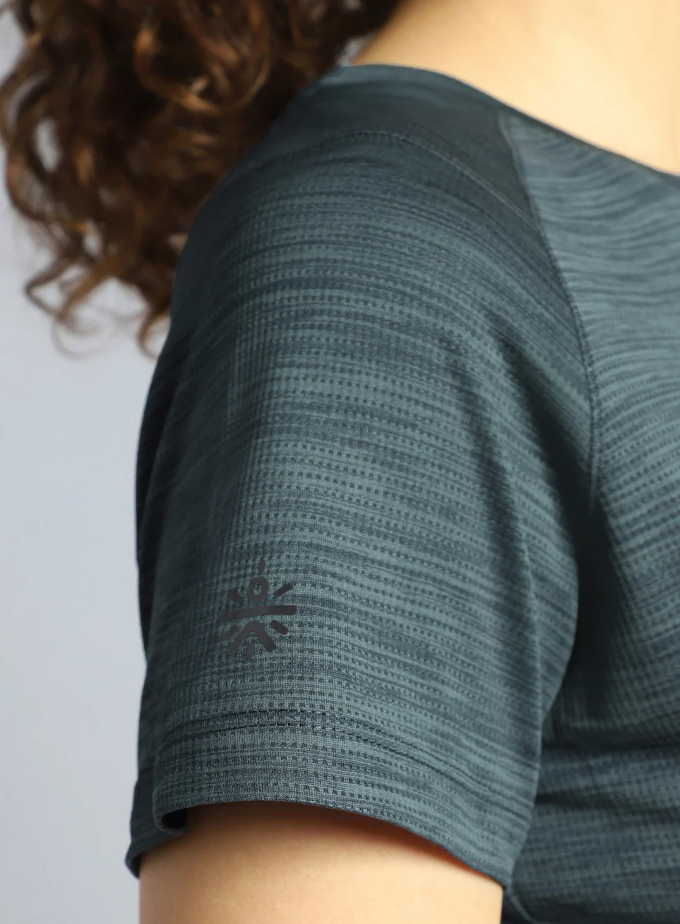 Women's Dark Grey Training Elevate Sculpt T-shirt - Image 8