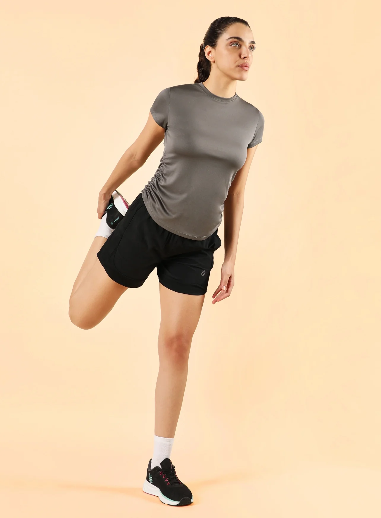 Women's Dark Grey Training Shape Shifter Top - Image 2
