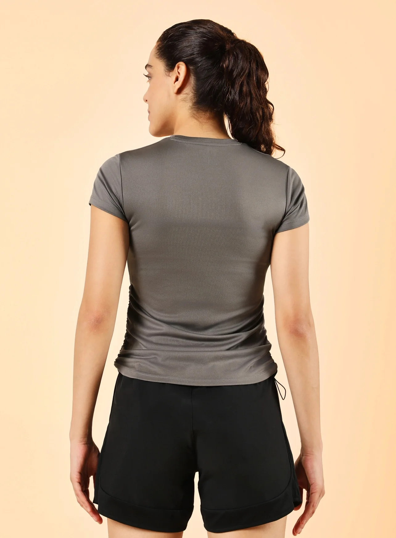 Women's Dark Grey Training Shape Shifter Top - Image 6