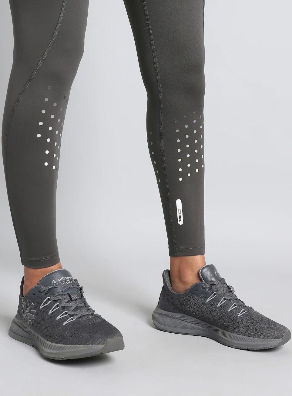 Women's Dark Grey Ultimate Run COMFlex Tights - Image 7