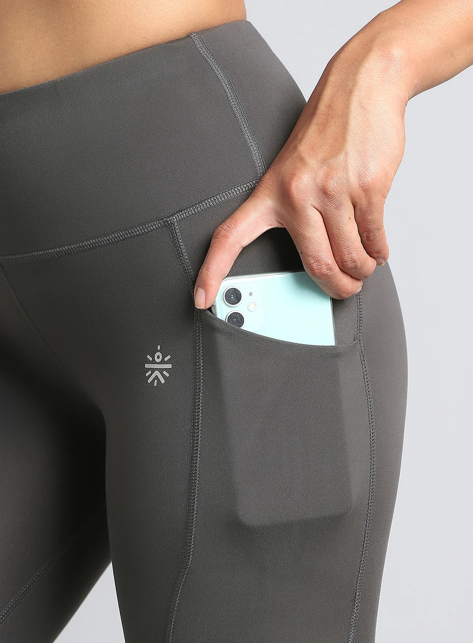 Women's Dark Grey Ultimate Run COMFlex Tights - Image 8