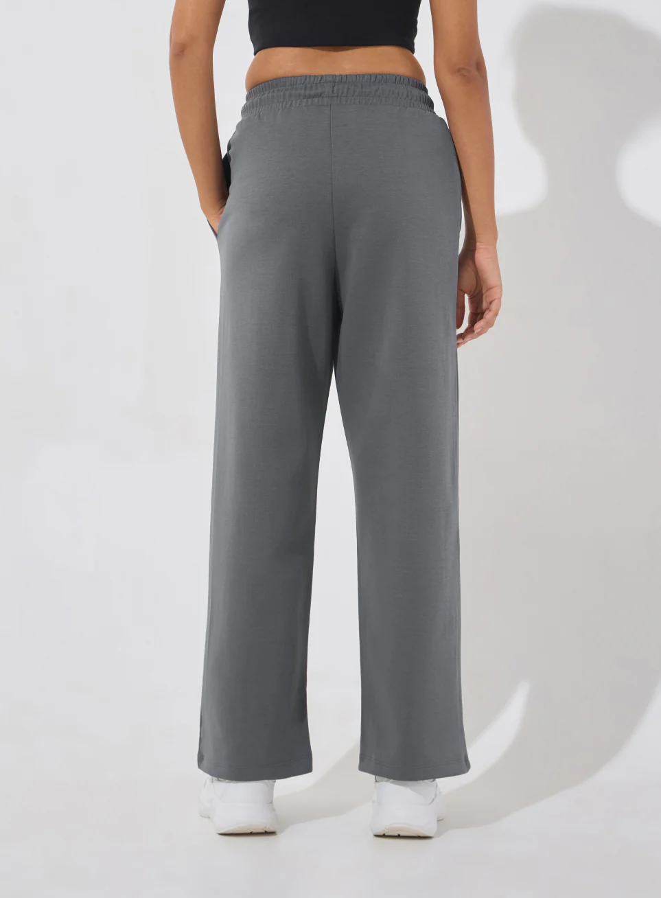Women's Dark Grey Ultra Luxe Classic Trackpants - Image 6