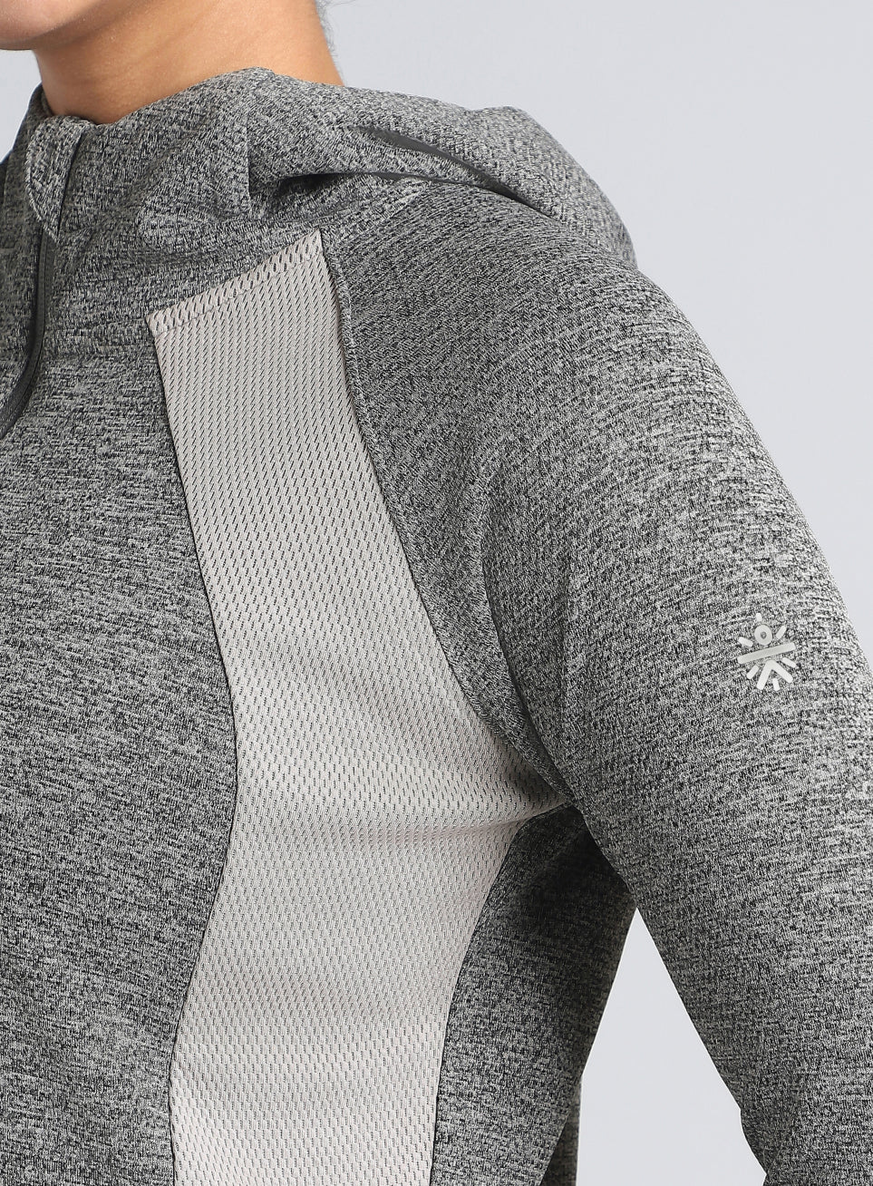 Women's Dark Grey Work It Out Training Cropped Jacket - Image 10