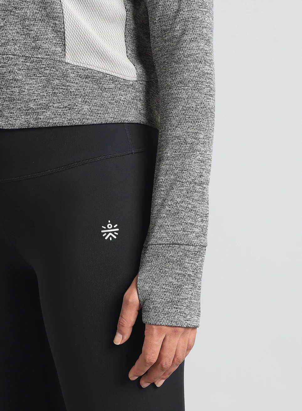 Women's Dark Grey Work It Out Training Cropped Jacket - Image 12