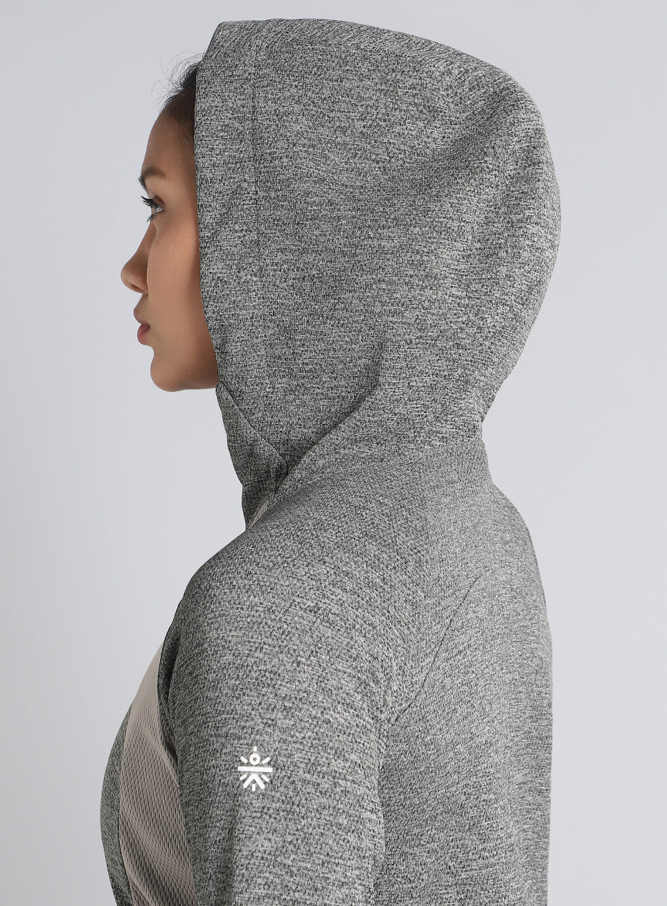 Women's Dark Grey Work It Out Training Cropped Jacket - Image 9