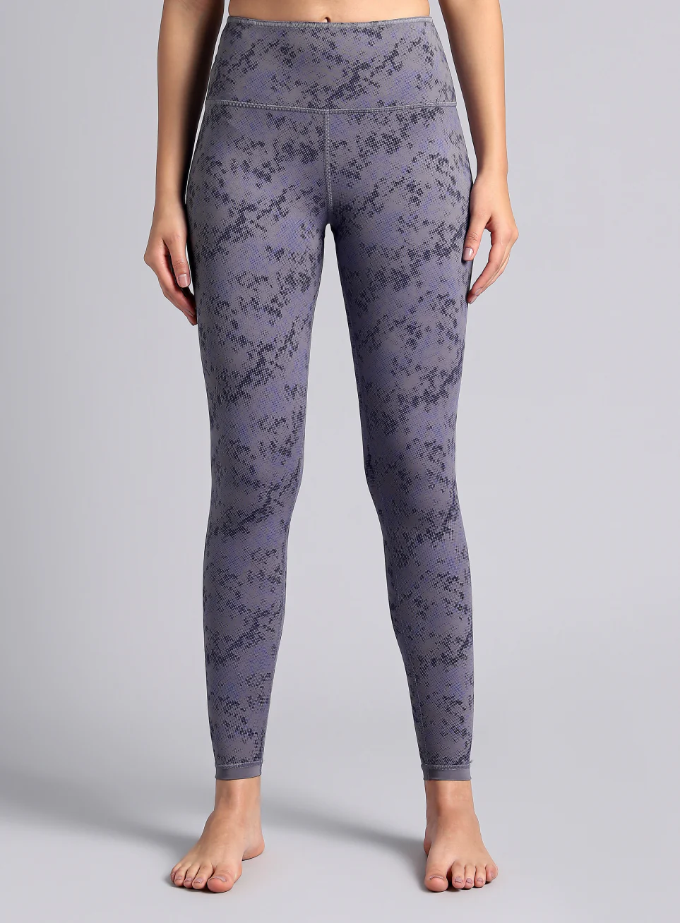 Women's Dark Grey Yoga Reversible COMFlex Tights - Image 5