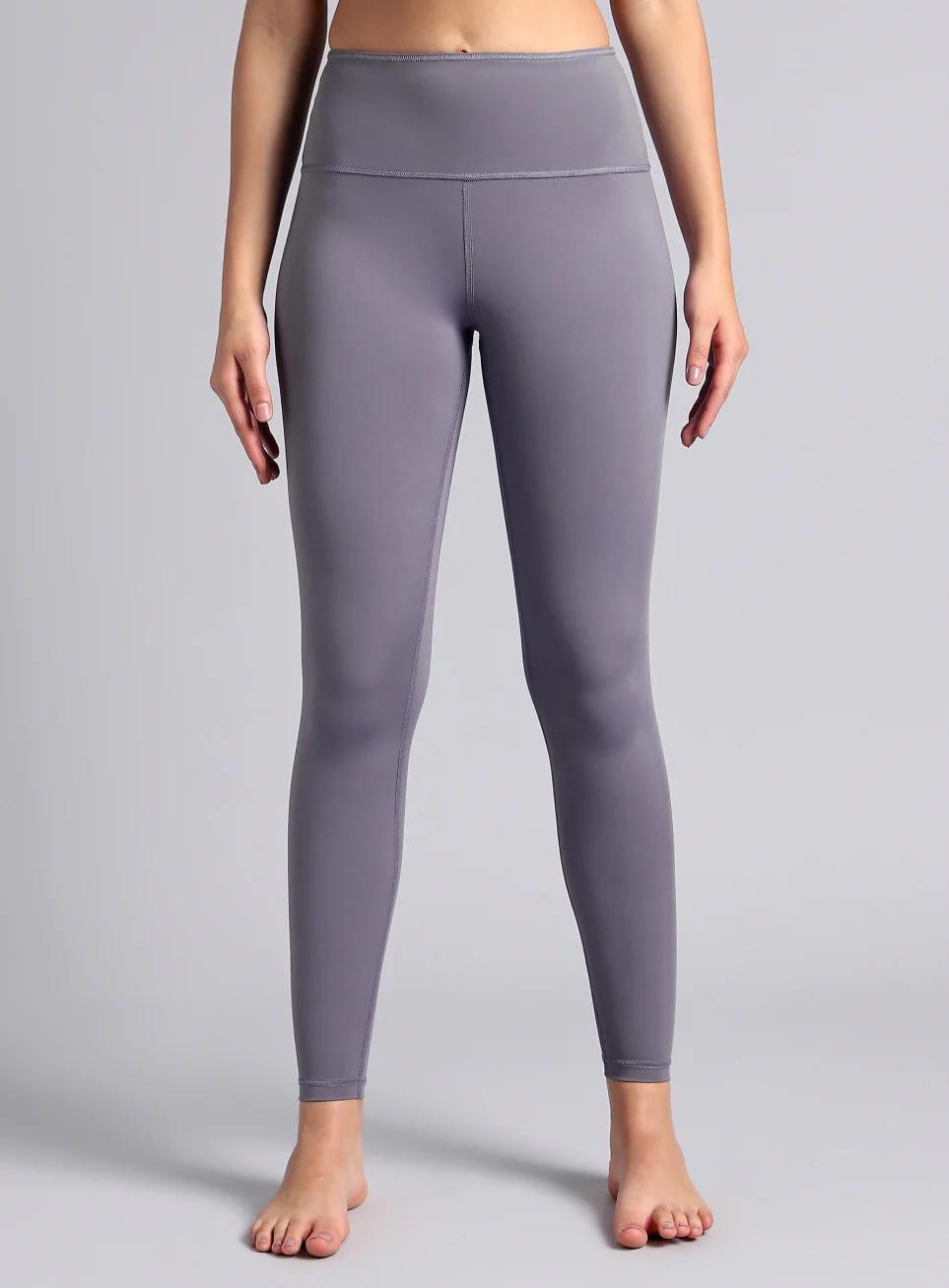 Women's Dark Grey Yoga Reversible COMFlex Tights - Image 6