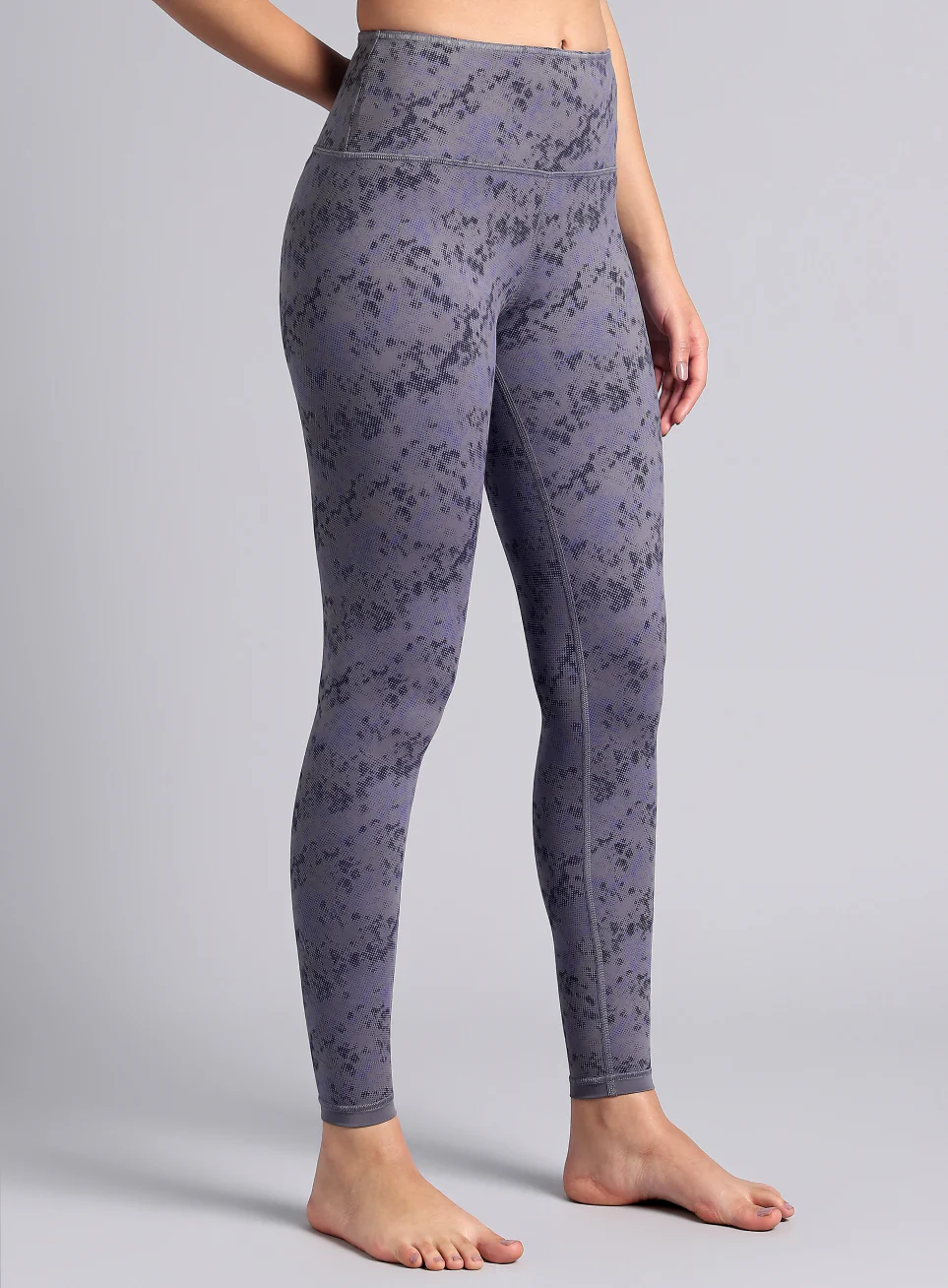Women's Dark Grey Yoga Reversible COMFlex Tights - Image 7