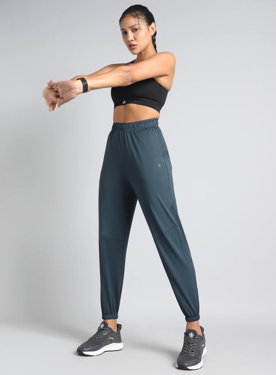 Women's Deep Teal Running Essential Joggers - Image 2