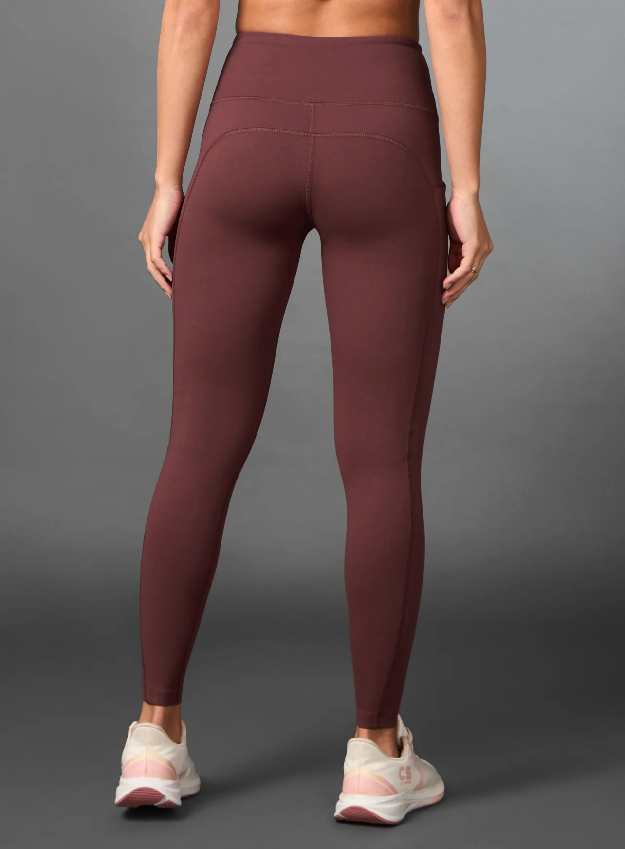 Women's Do It All Brown Performance Tights - Image 6