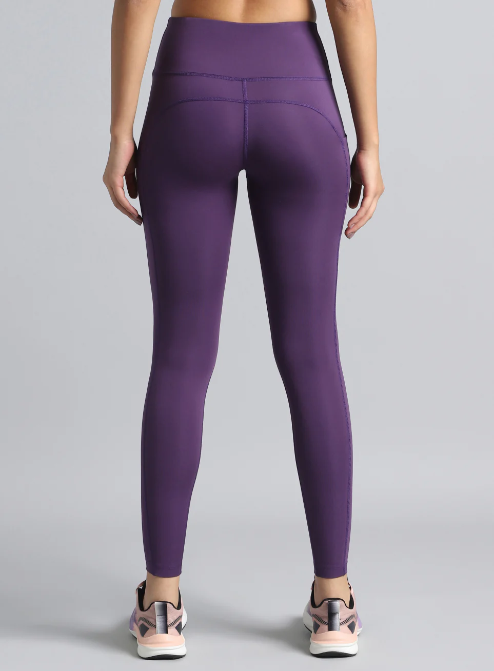 Women's Do It All Purple Performance Tights - Image 6