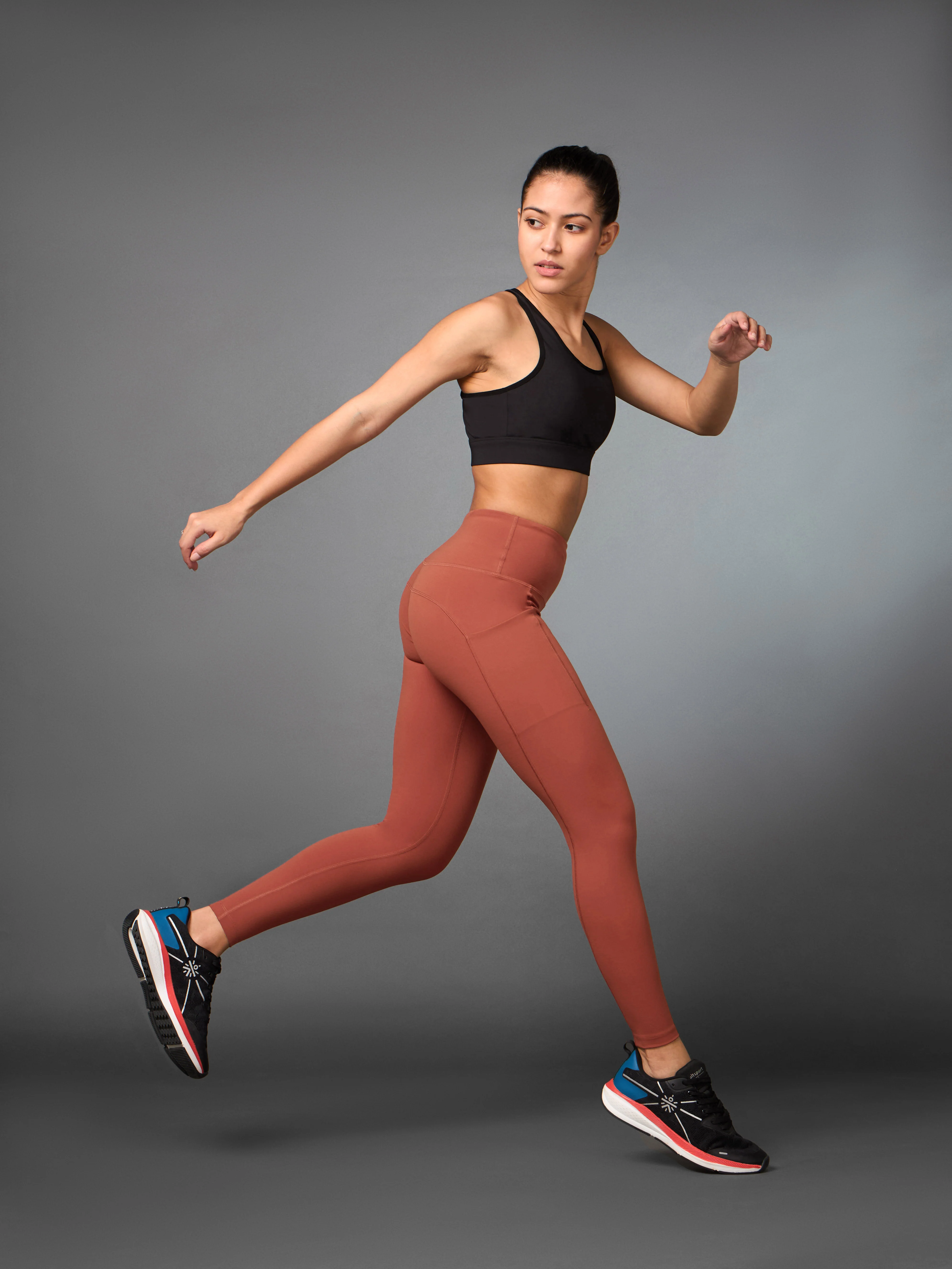 Women's Do It All Red Performance Tights - Image 2