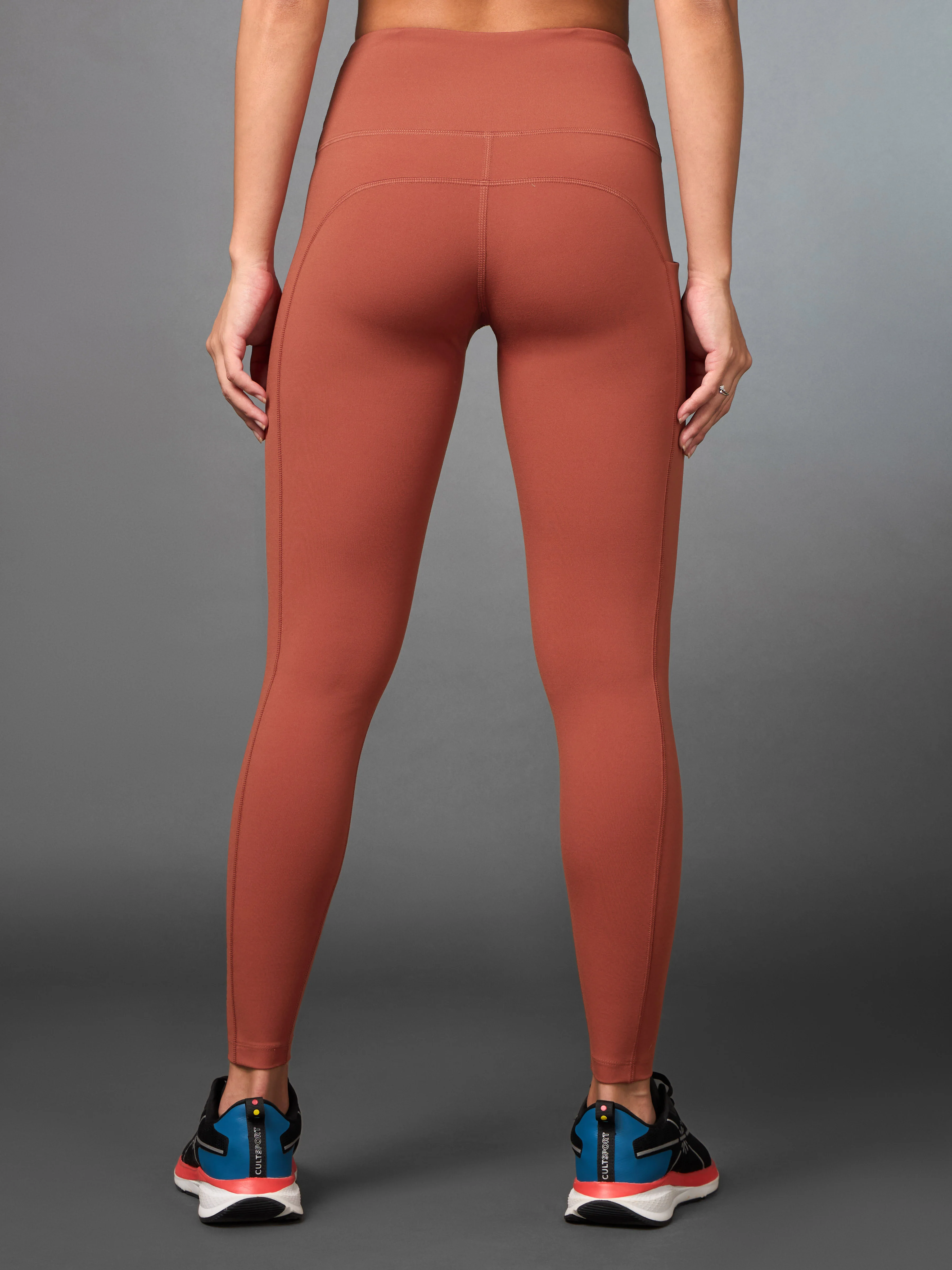 Women's Do It All Red Performance Tights - Image 6