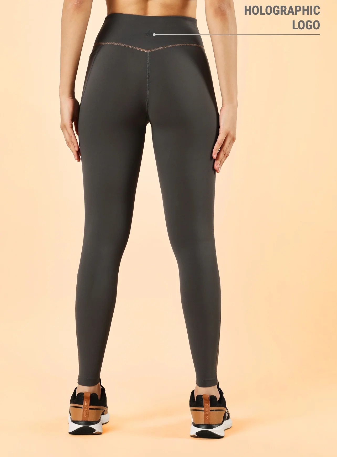 Women's Drak Grey Training Elevate Sculpt COMFlex Tights - Image 6