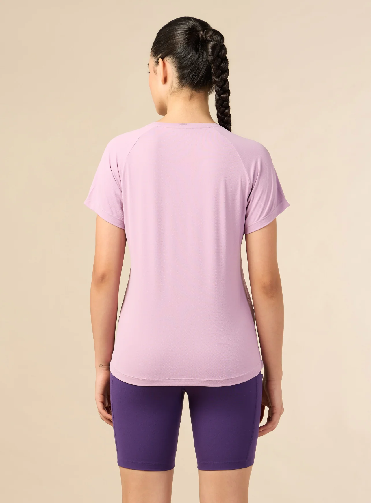 Women's Engineered Knit Pink Performance T-shirt - Image 6