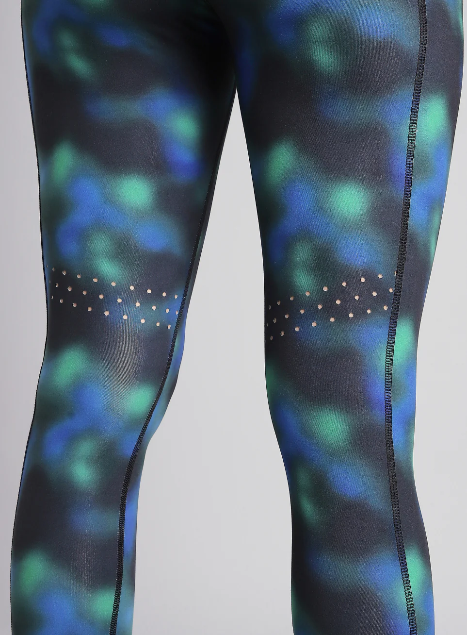 Women's Green AOP Runner's Pro COMFlex Tights - Image 9