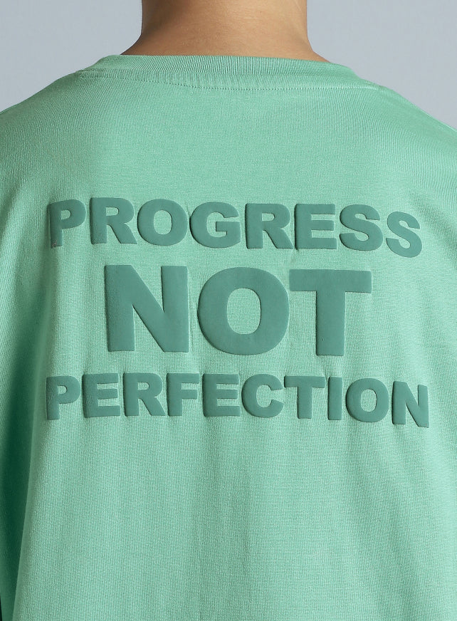 Women's Green Back Print Oversized Fit T-shirt - Image 8