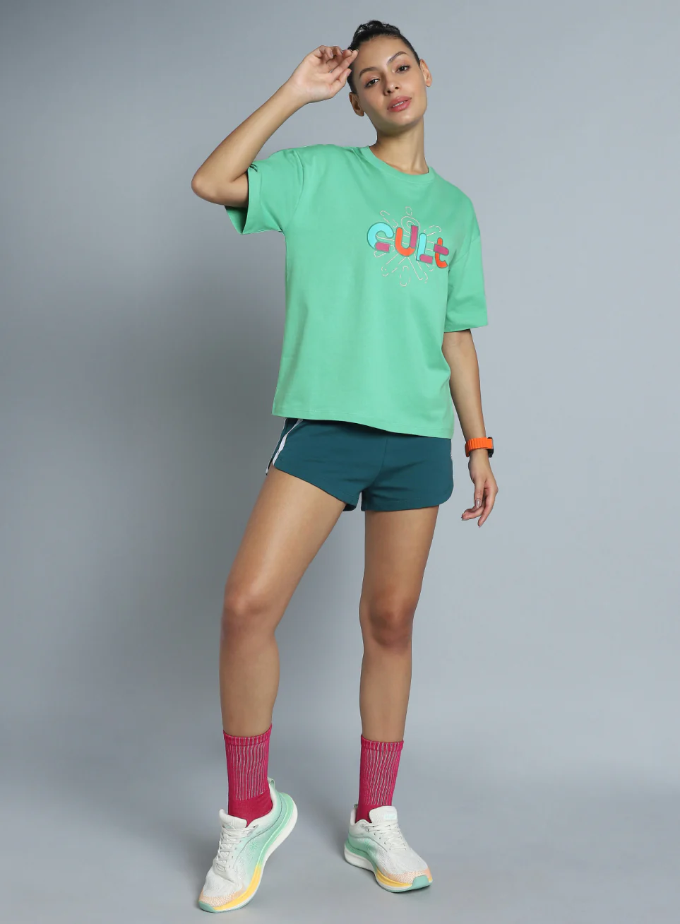 Women's Green Brand Carrier Relaxed Fit T-shirt - Image 2