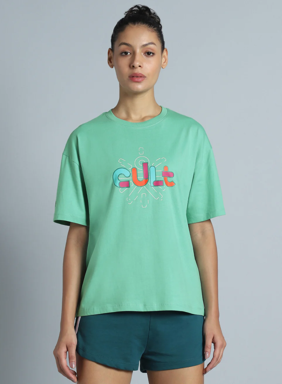 Women's Green Brand Carrier Relaxed Fit T-shirt - Image 4