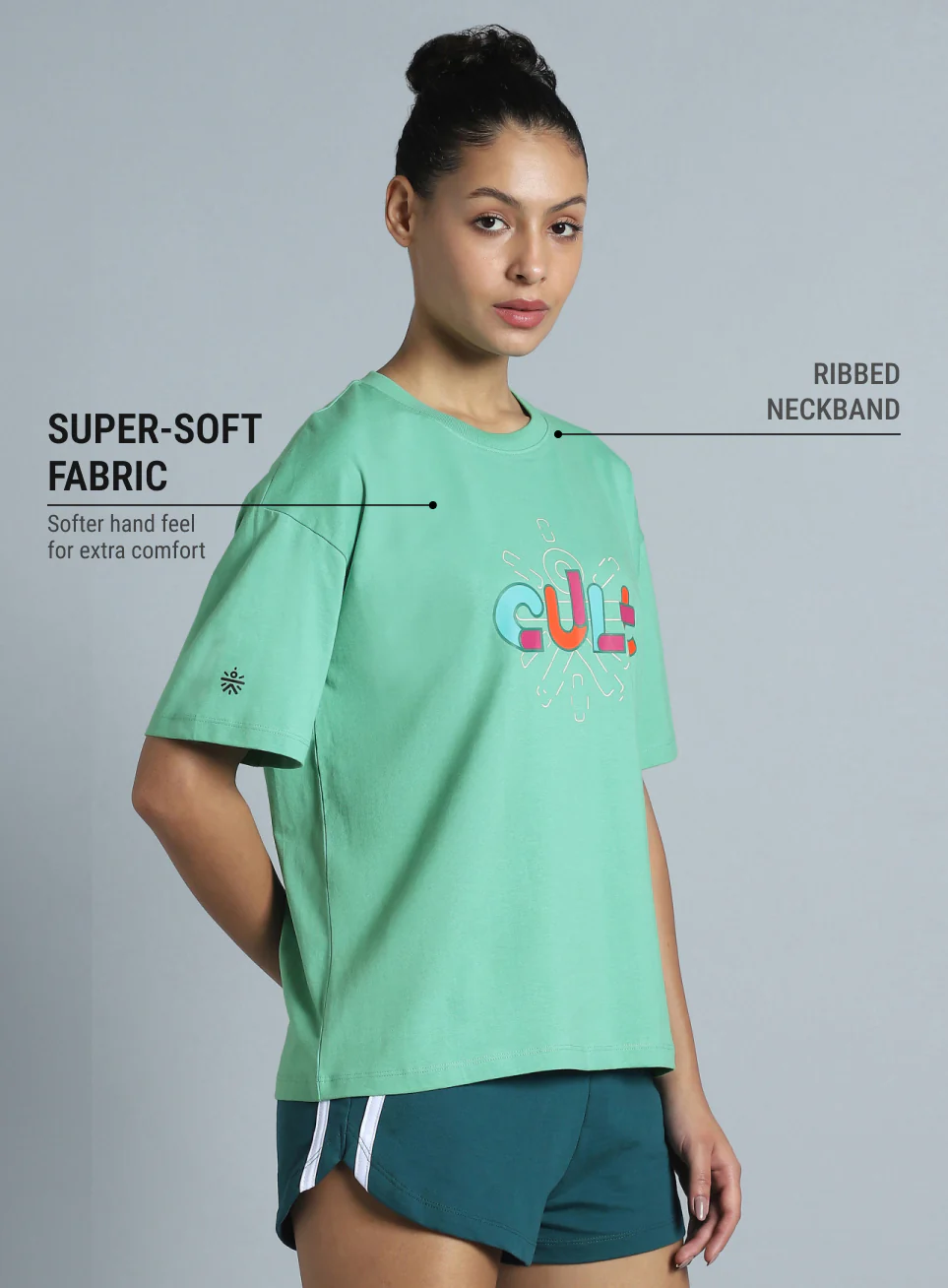 Women's Green Brand Carrier Relaxed Fit T-shirt - Image 5