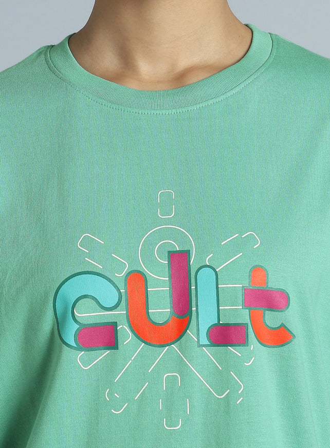 Women's Green Brand Carrier Relaxed Fit T-shirt - Image 7