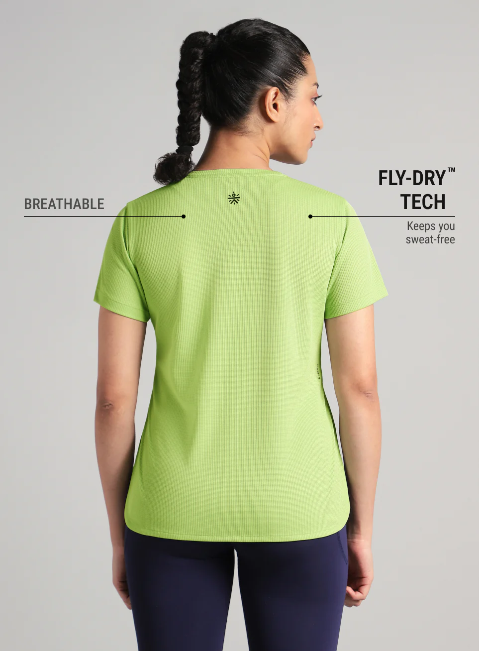 Women's Green Core Training Longline T-shirt - Image 6