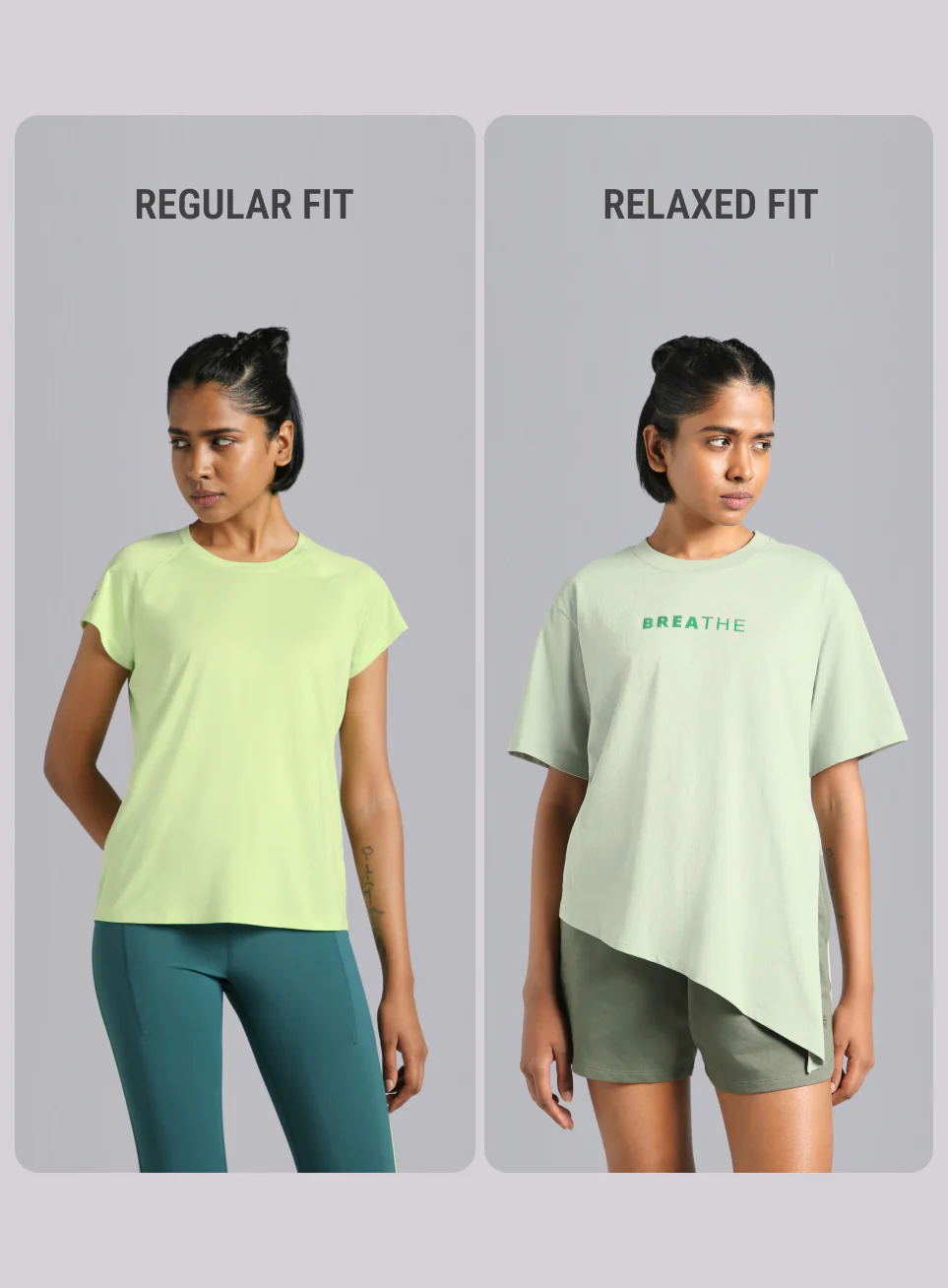 Women's Green Flow Side Tie Up Relaxed fit T-shirt - Image 11