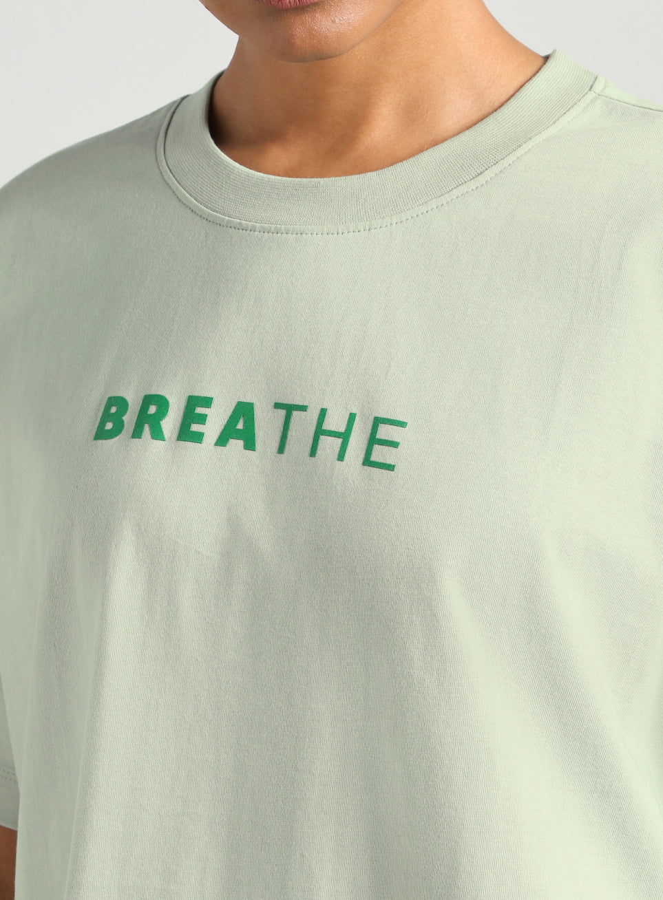 Women's Green Flow Side Tie Up Relaxed fit T-shirt - Image 7