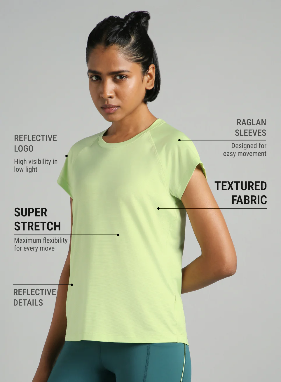 Women's Green Spirit Run T-shirt - Image 5