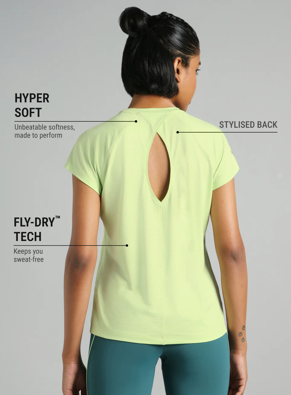 Women's Green Spirit Run T-shirt - Image 6