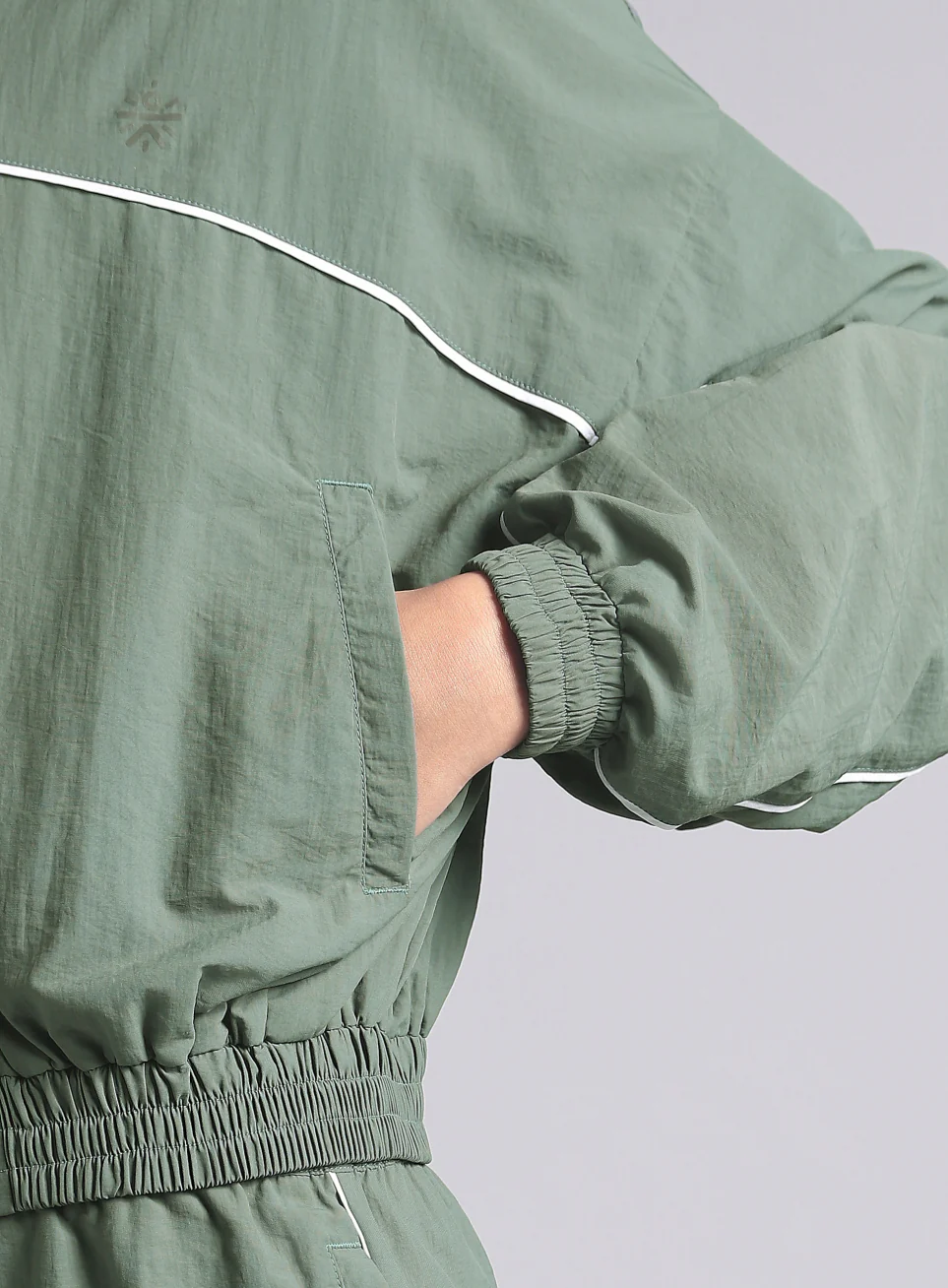 Women's Green Sporty Outrun Track Suit - Image 9