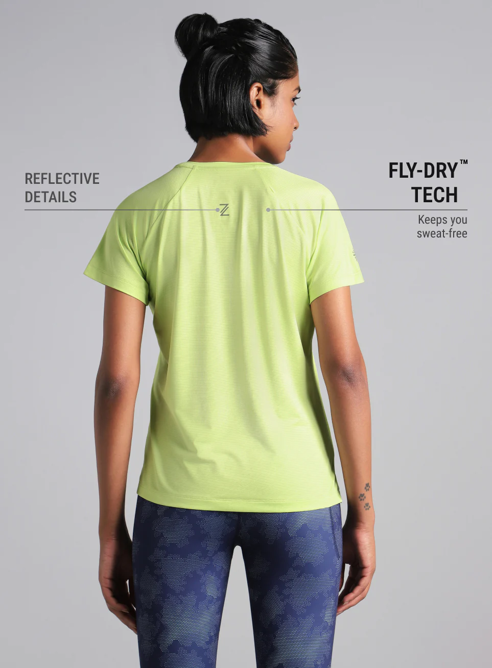 Women's Green Swift Runner Tee - Image 6