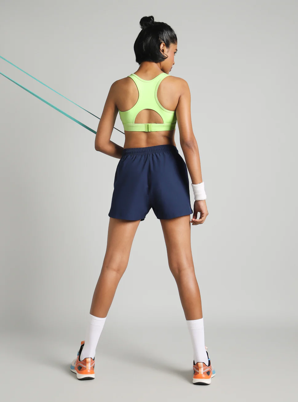 Women's Green True Strength High Support Sports Bra - Image 3