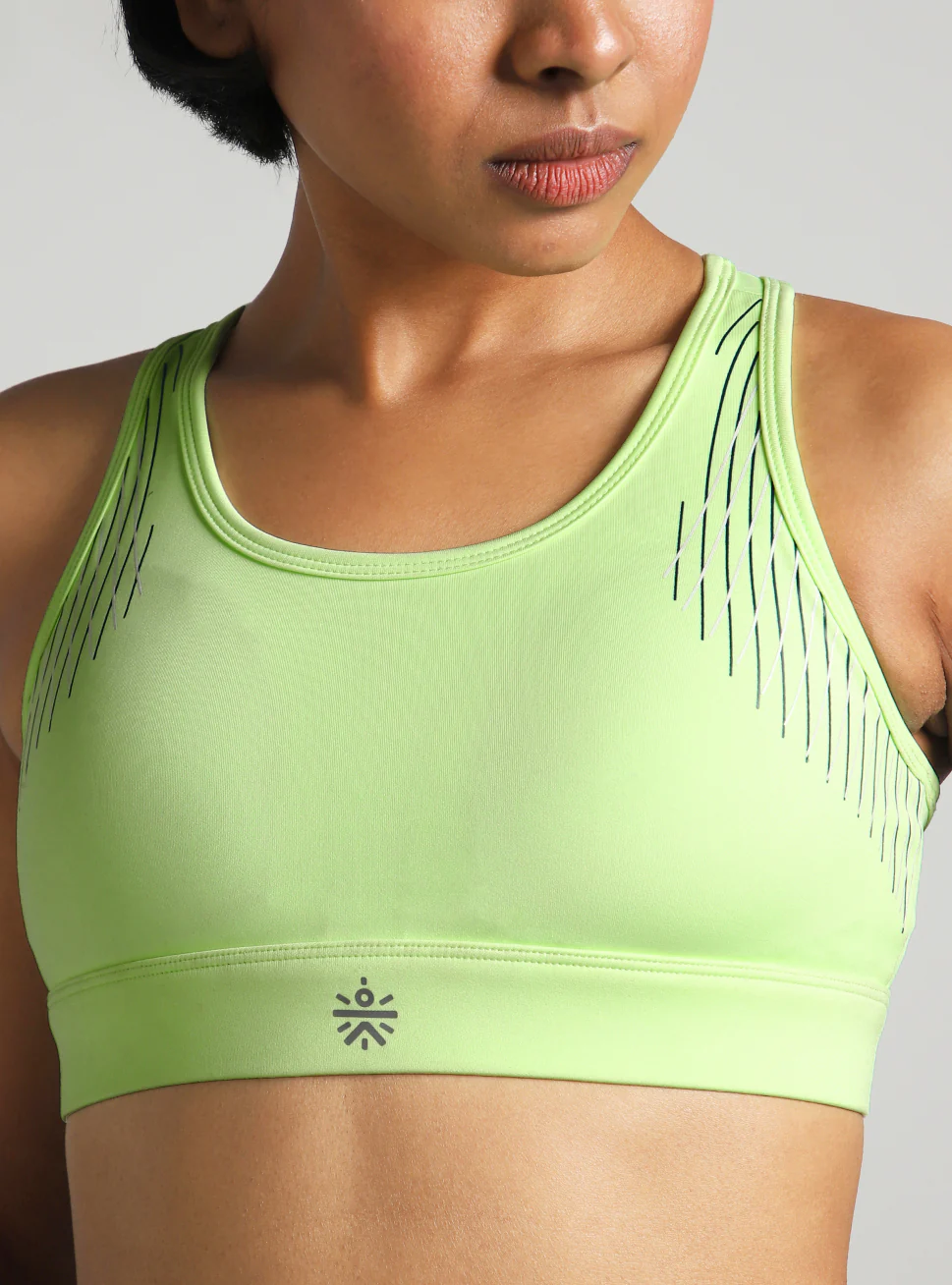 Women's Green True Strength High Support Sports Bra - Image 7