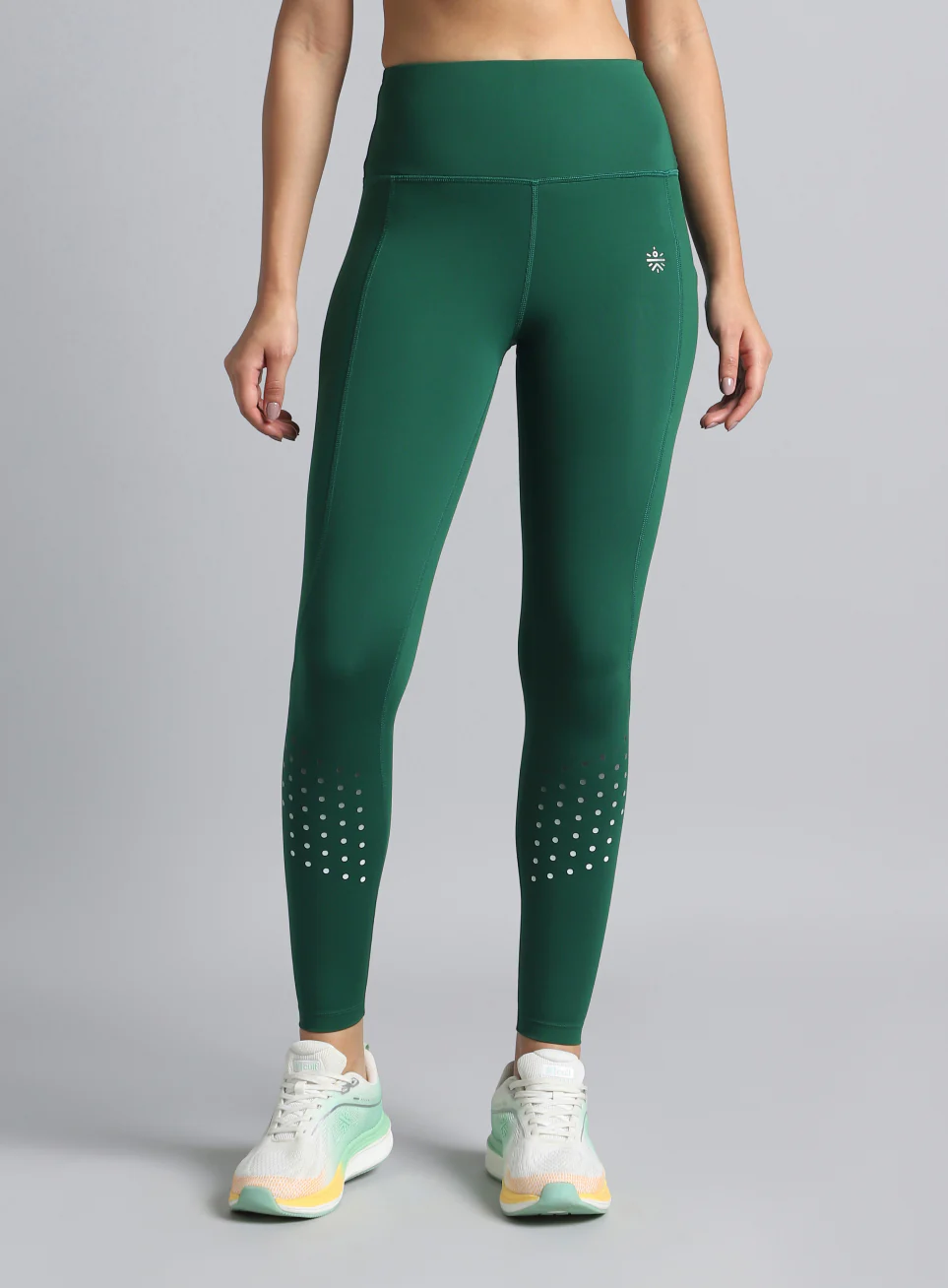 Women's Green Ultimate Run COMFlex Tights - Image 4