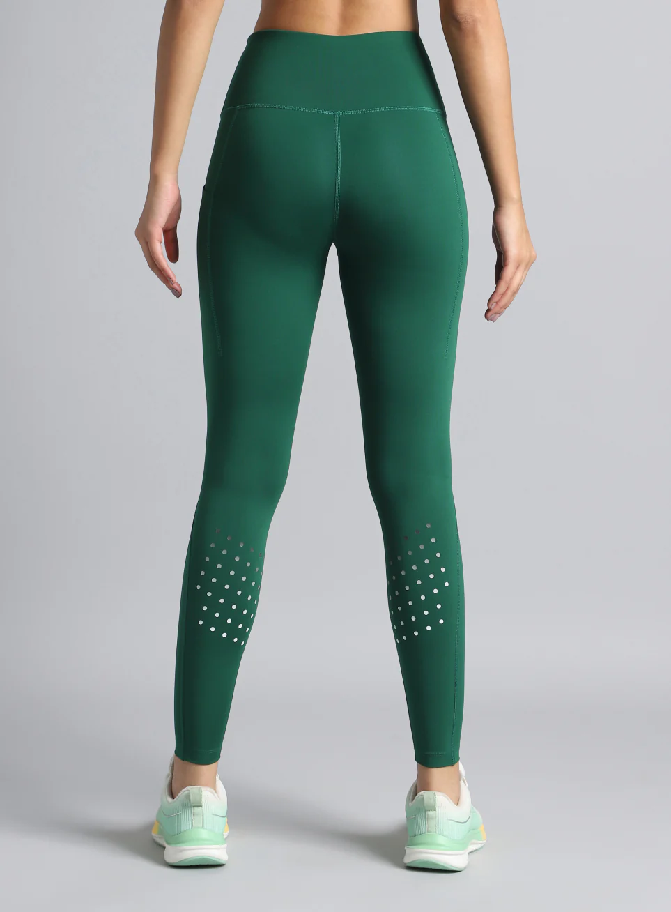 Women's Green Ultimate Run COMFlex Tights - Image 6