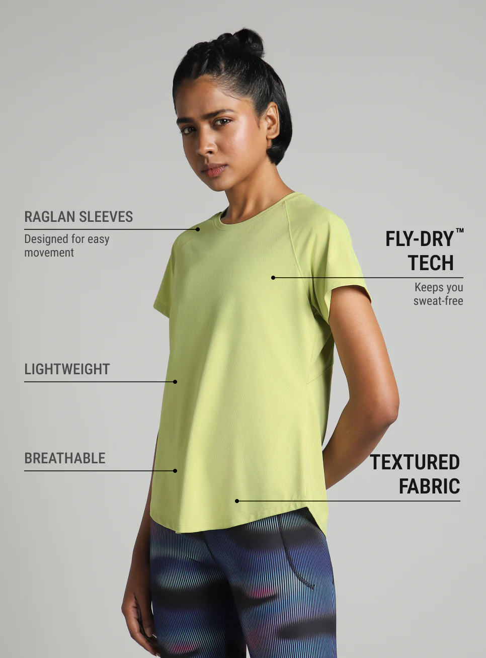Women's Green Flow HIIT Top - Image 5