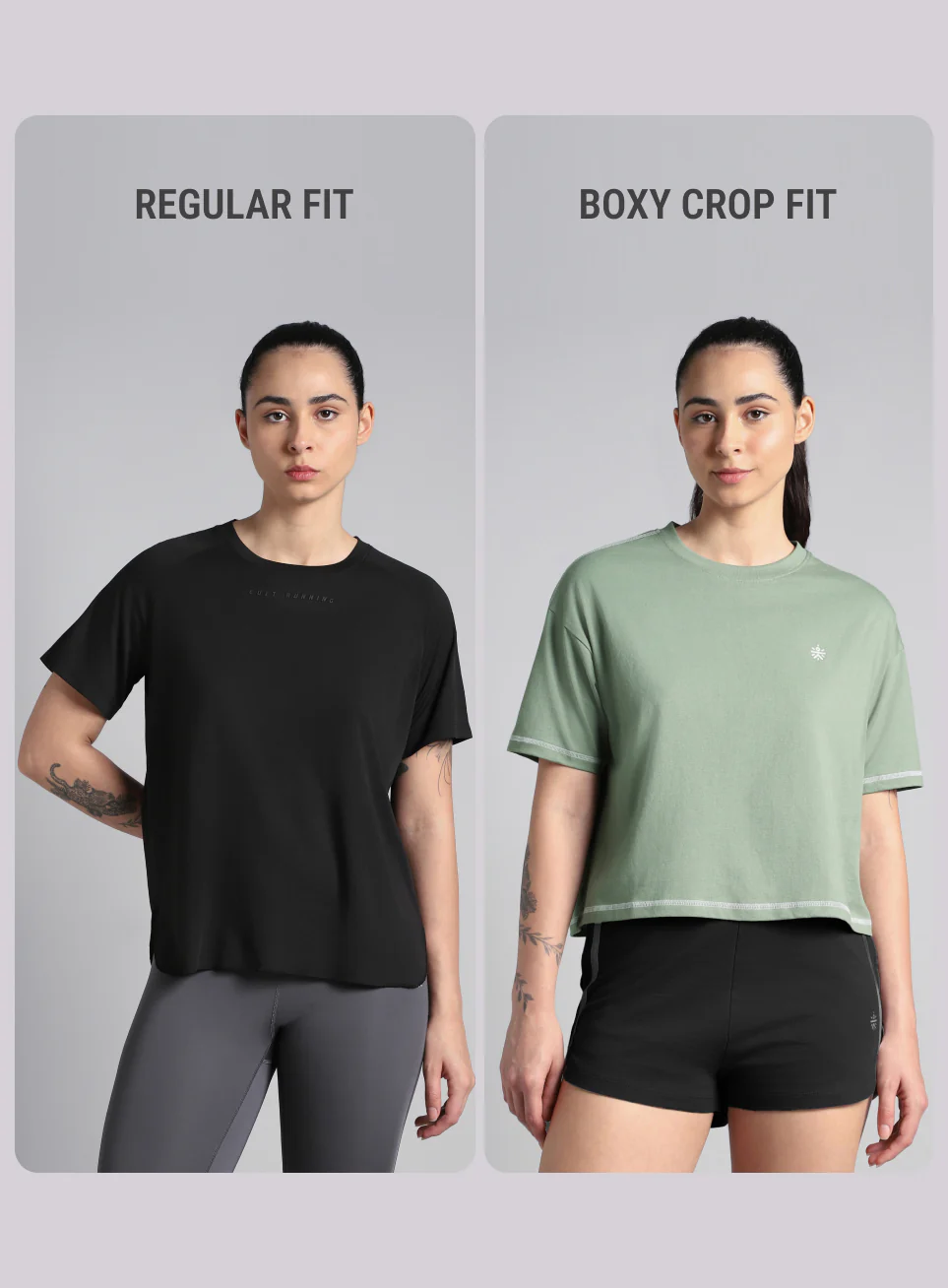 Women's Green Unity Boxy Crop Fit Top - Image 8
