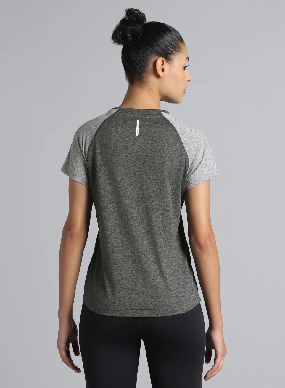 Women's Grey Active COMFORtech Colorblock T-shirt - Image 6