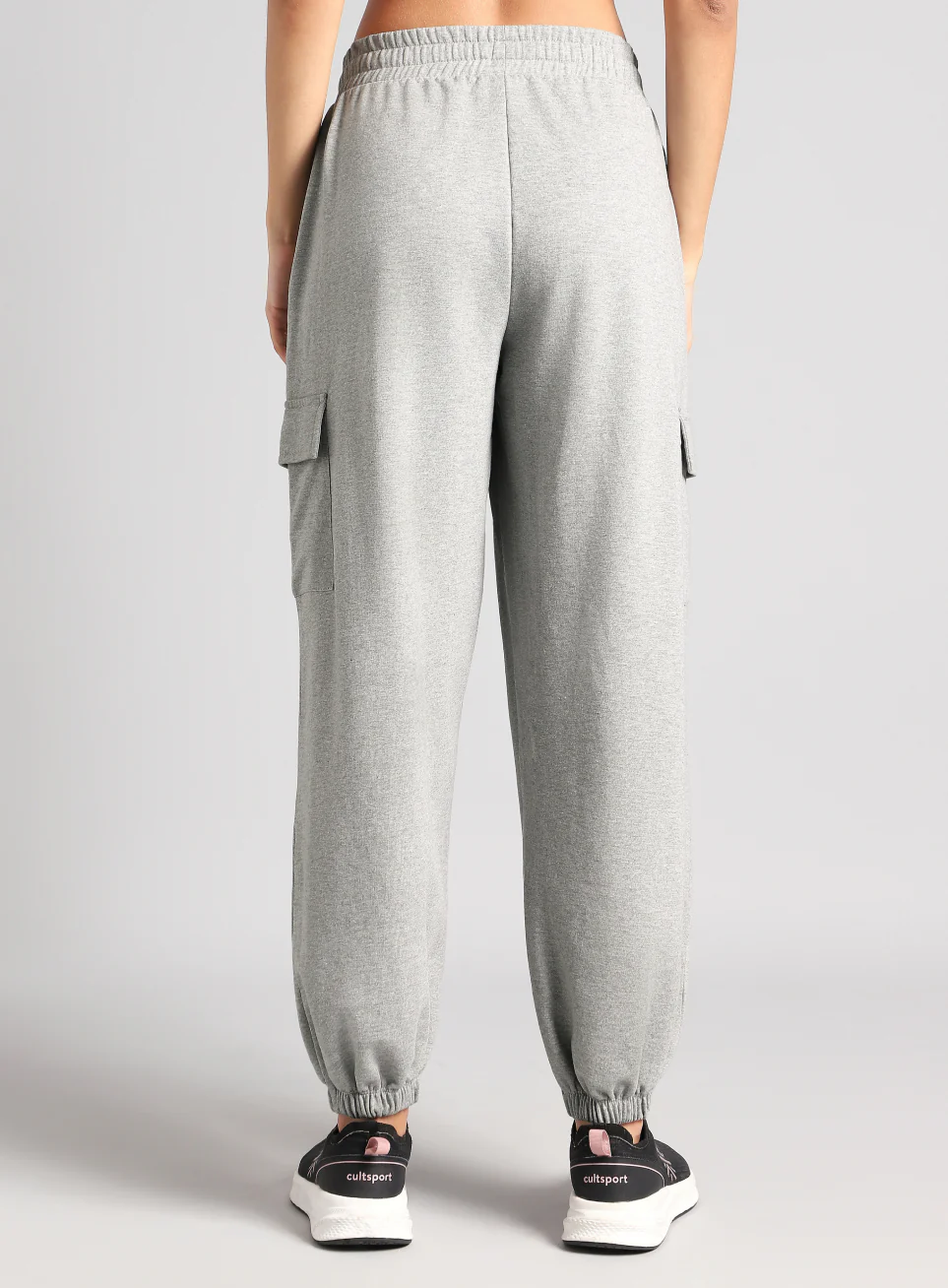 Women's Grey Beyond Play Cargo Joggers - Image 6