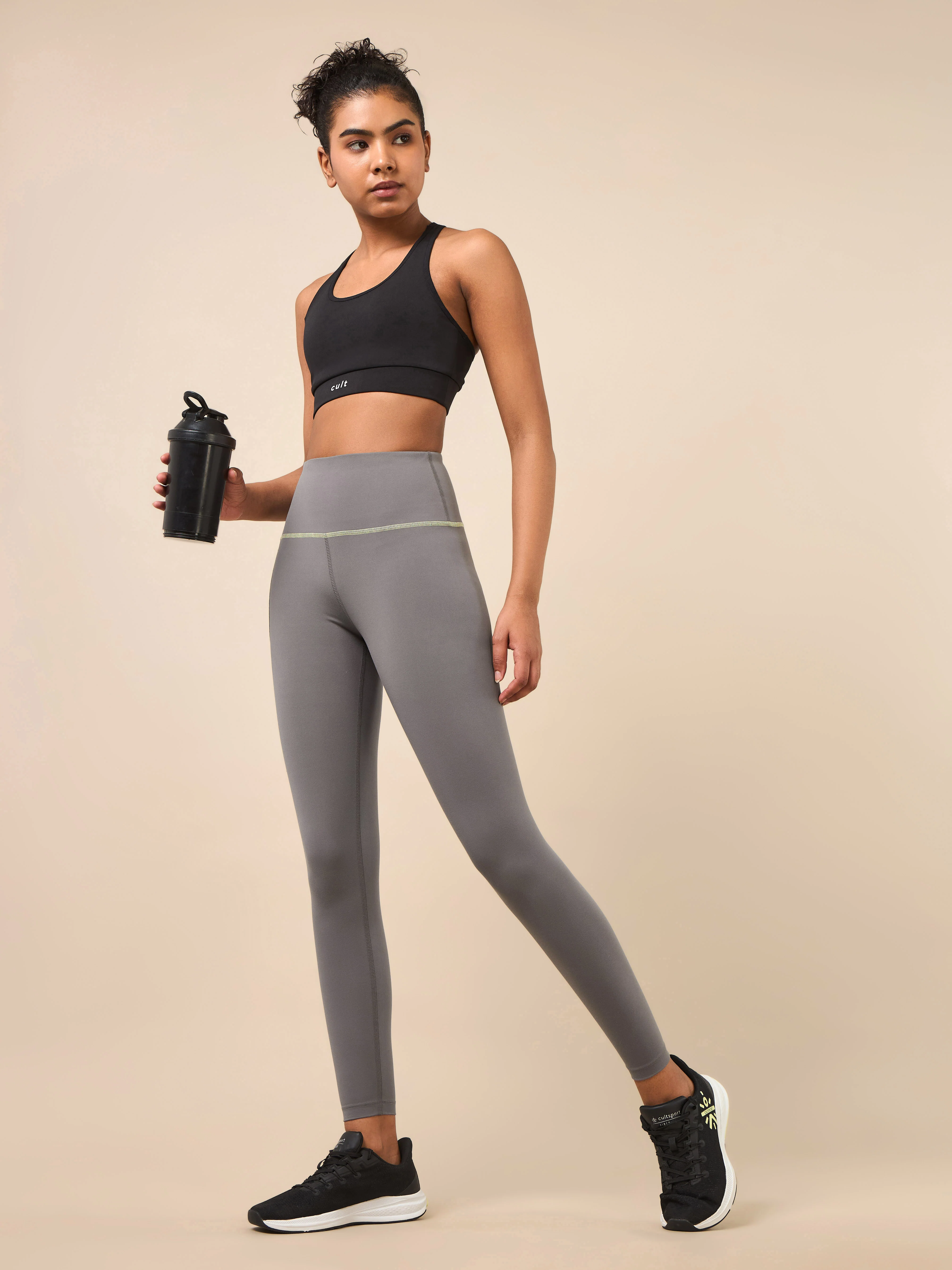 Women's Grey Core Performance COMFlex Tights - Image 2