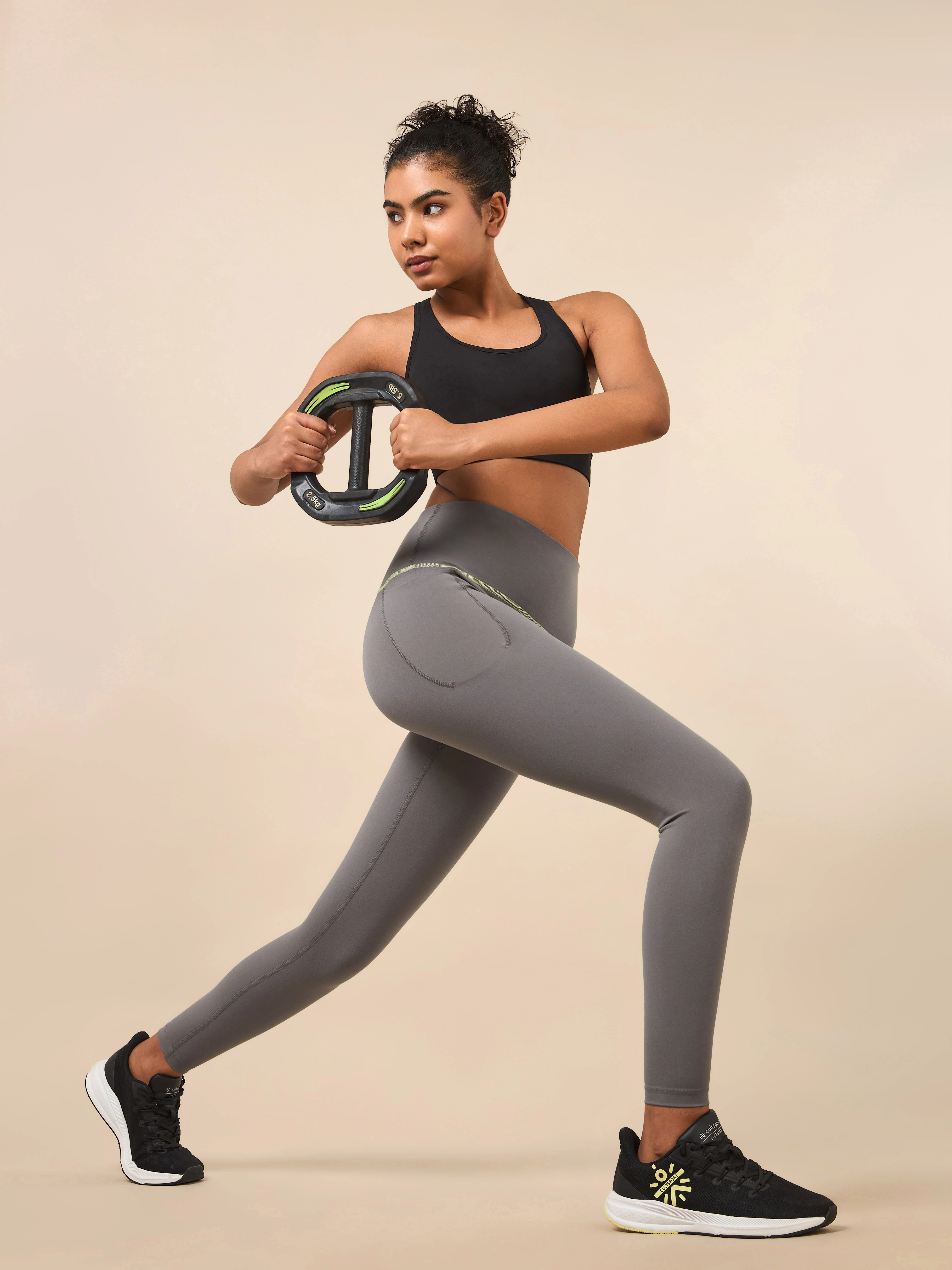 Women's Grey Core Performance COMFlex Tights - Image 3