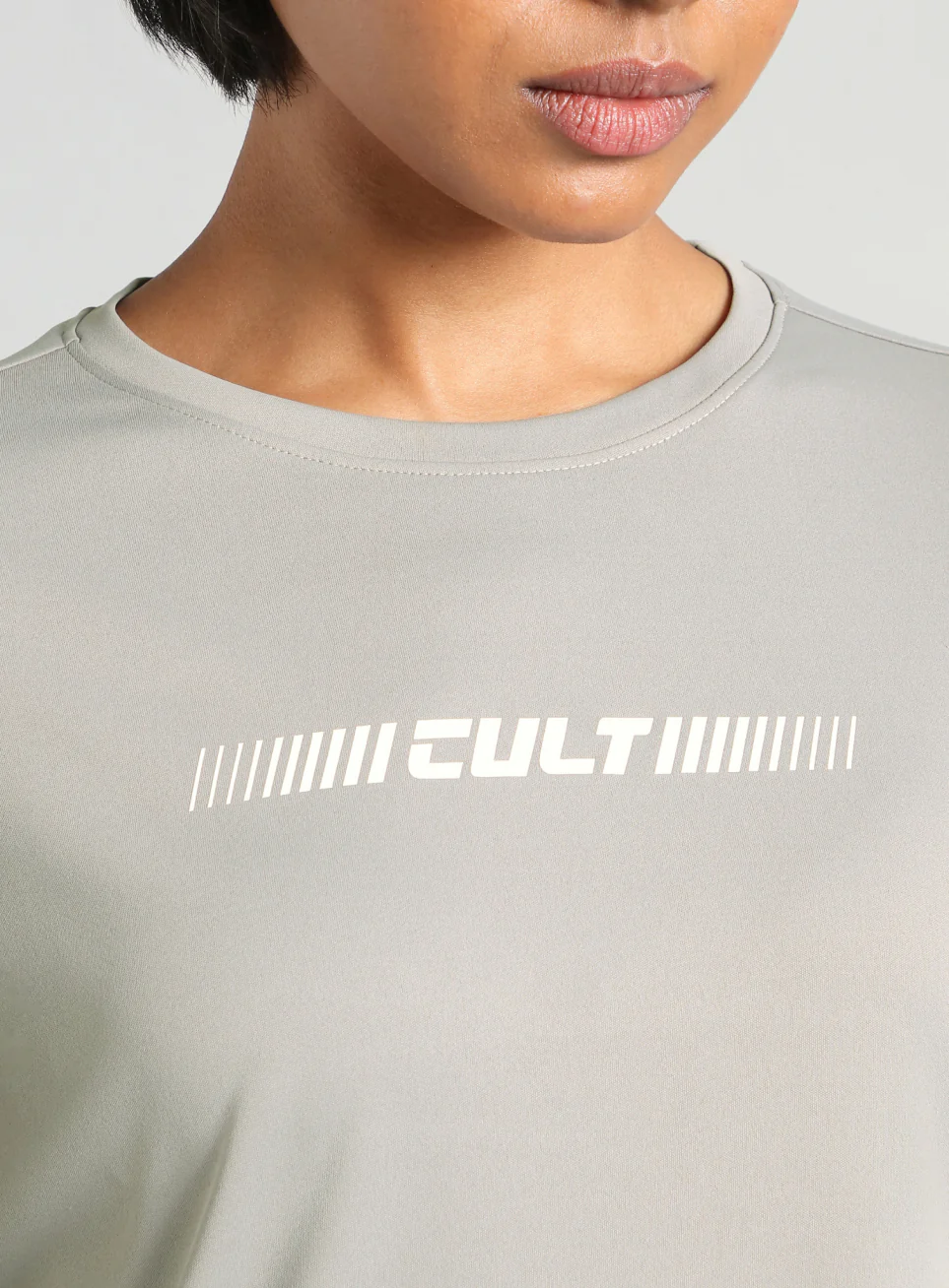 Women's Grey Everyday Performance T-shirt - Image 7