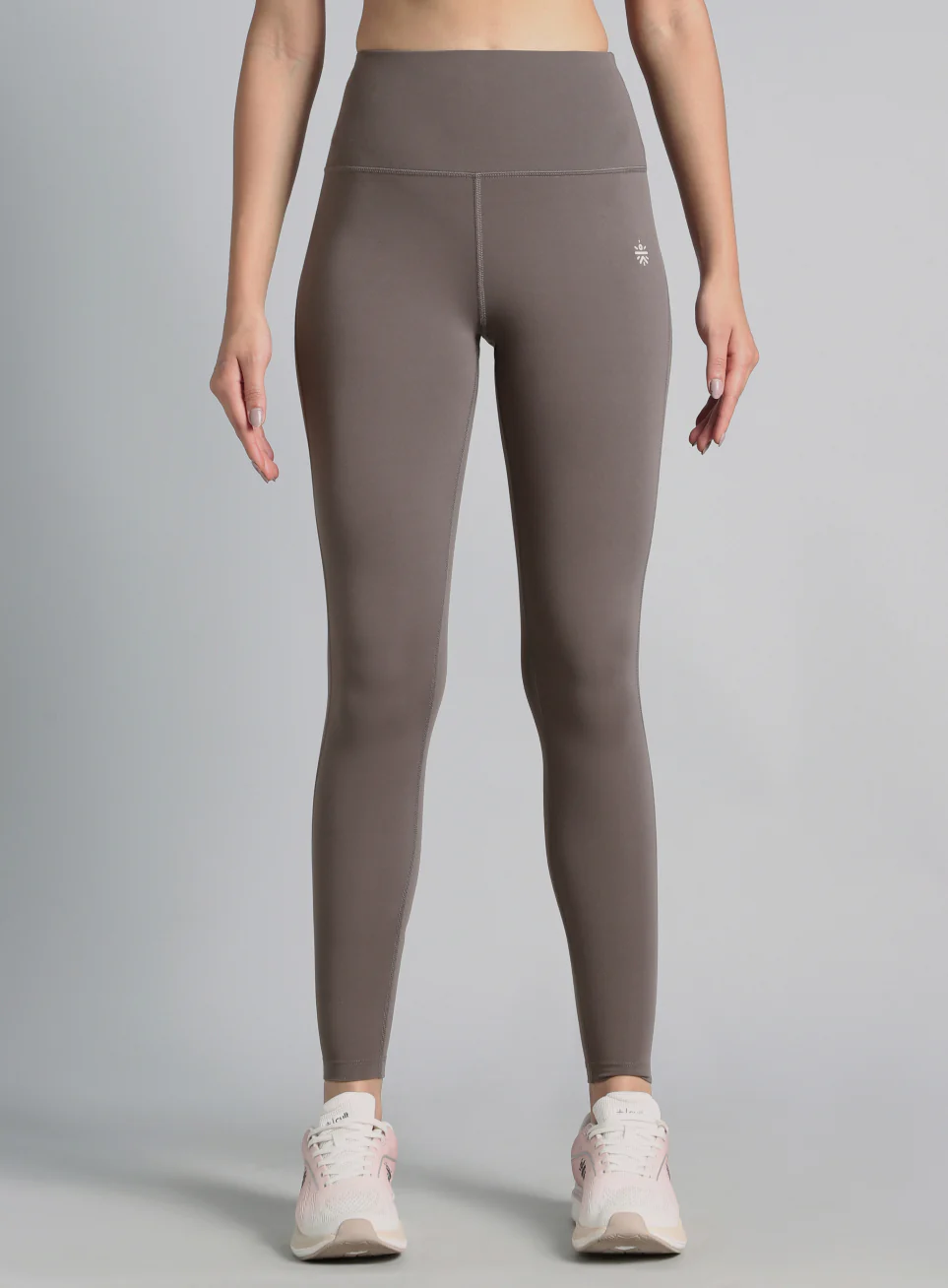 Women's Grey Graphic Print Active Tights - Image 4