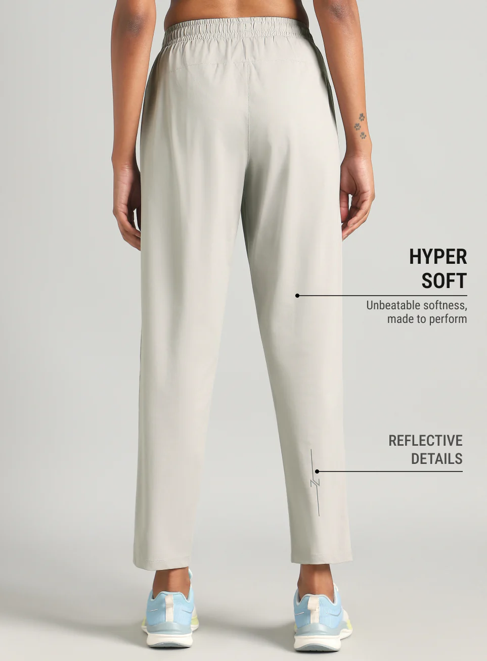 Women's Grey In Motion Run Trackpants - Image 6
