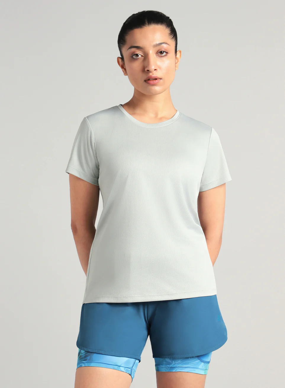 Women's Grey Everyday Performance T-shirt - Image 4
