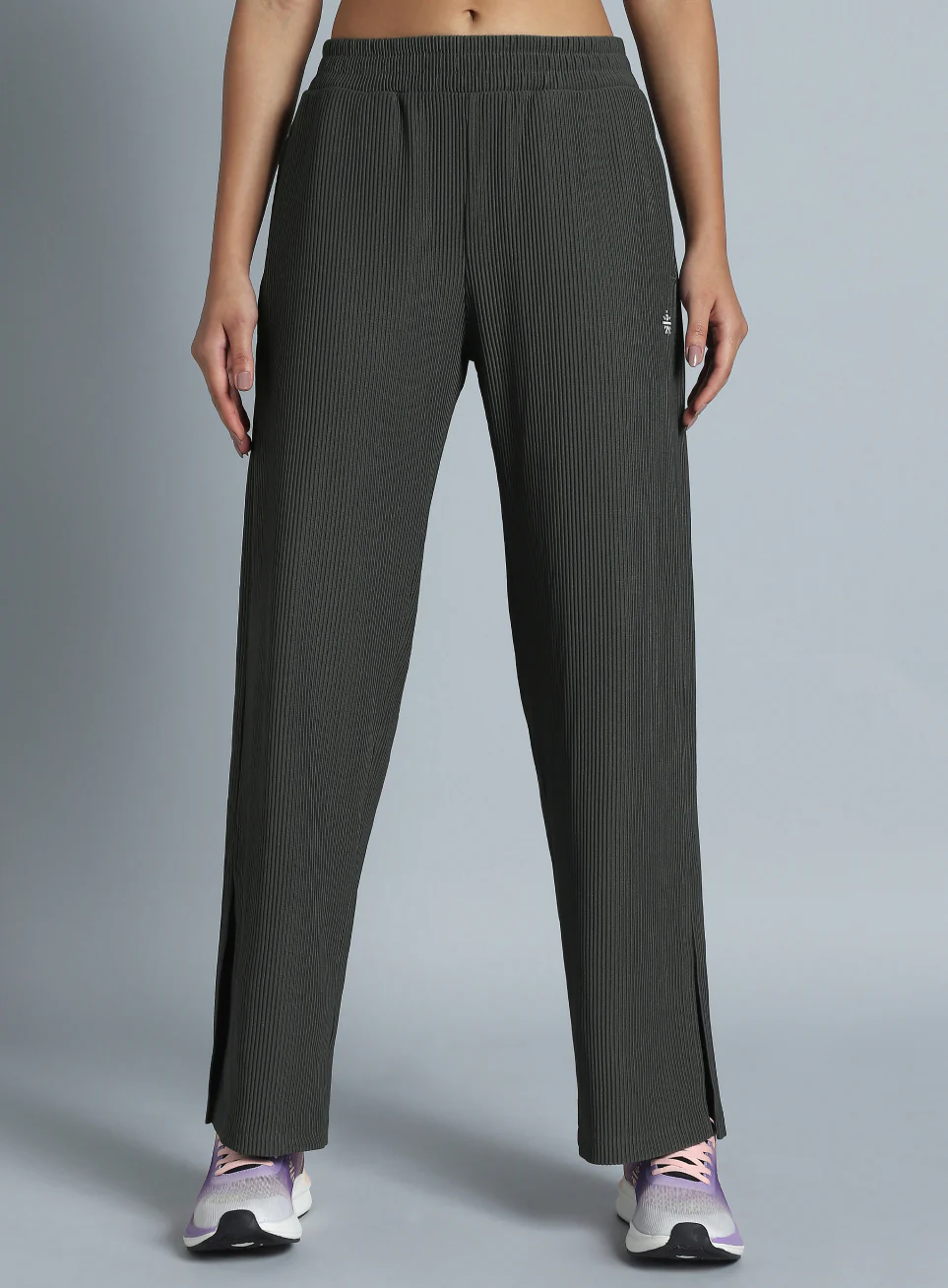 Women's Grey Move it Highwaist Trackpants - Image 4