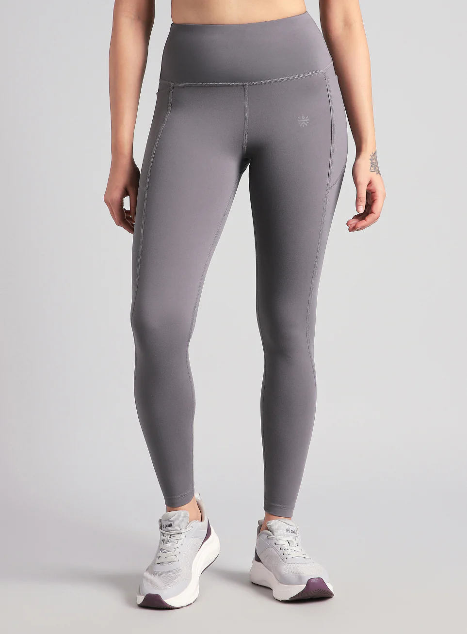 Women's Grey Pace Pro COMFlex Tights - Image 4