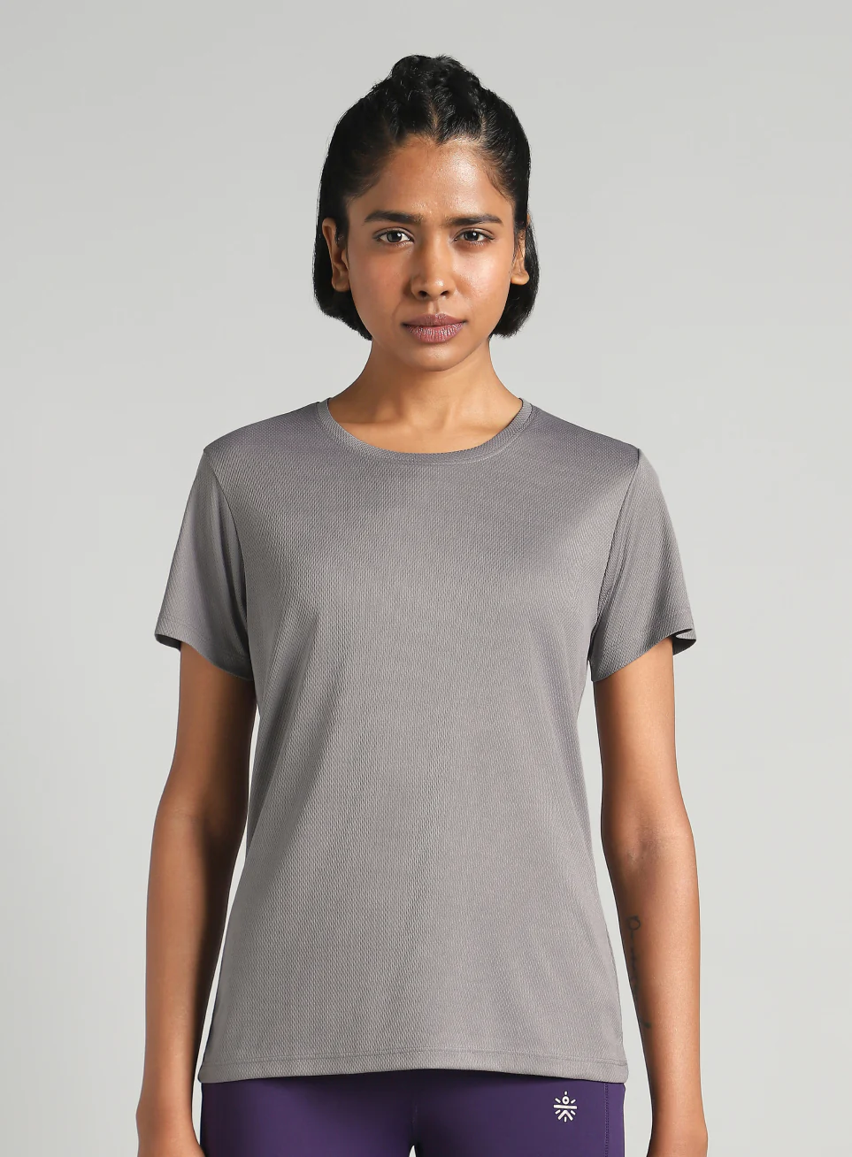 Women's Grey Performance T-Shirt - Image 4