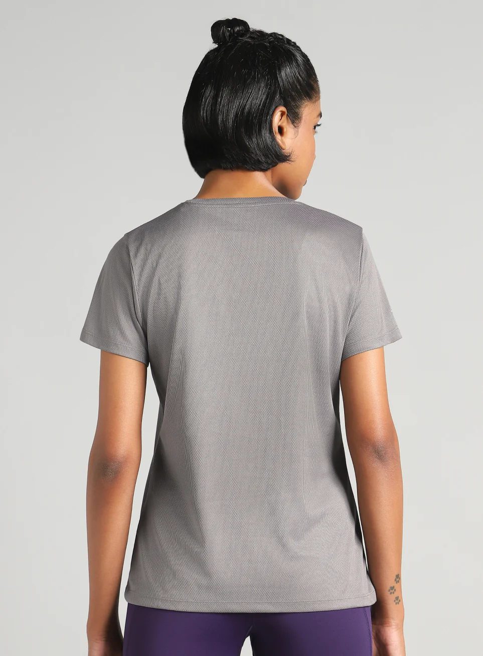 Women's Grey Performance T-Shirt - Image 6